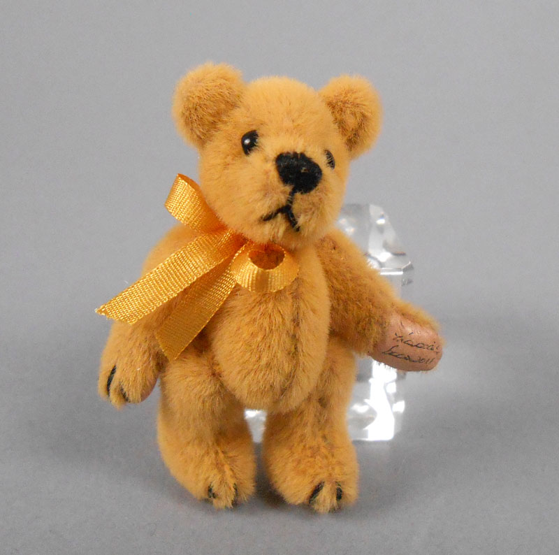 Light Gold Velvet 2 inch Bear